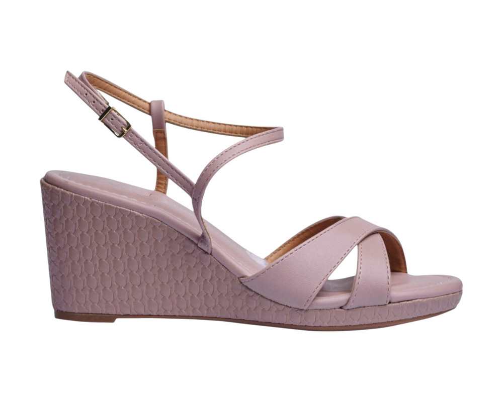 Foto 3 pulgar | Sandalia Cuña Para Mujer Lob Footwear Pelica/dubai Café 86805063