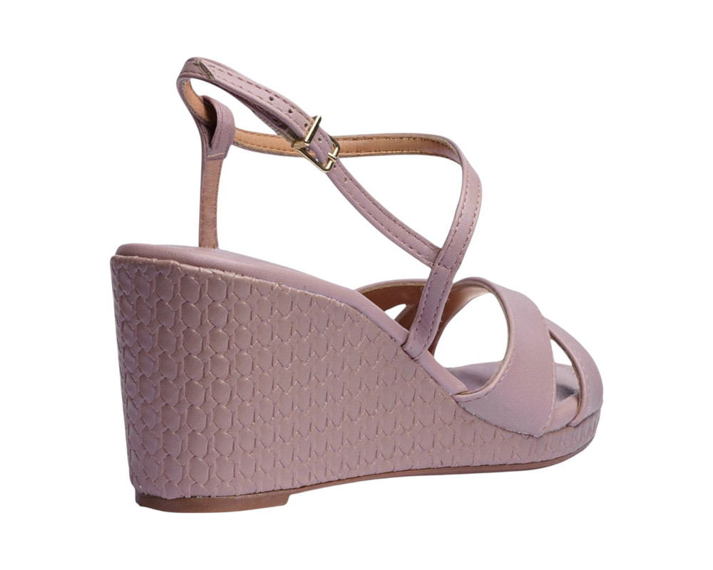 Foto 4 pulgar | Sandalia Cuña Para Mujer Lob Footwear Pelica/dubai Café 86805063