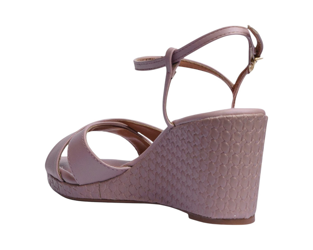 Foto 5 pulgar | Sandalia Cuña Para Mujer Lob Footwear Pelica/dubai Café 86805063