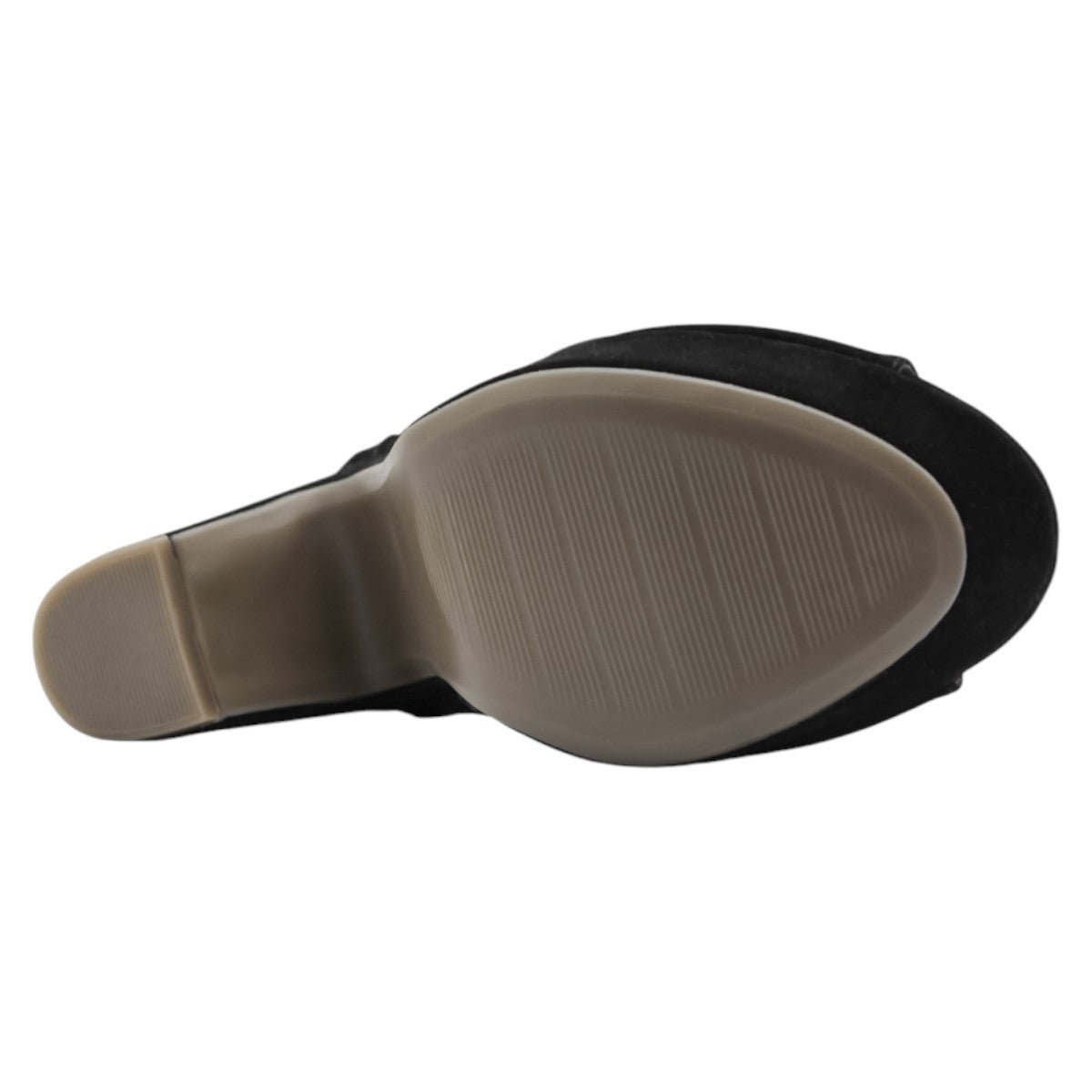 Foto 6 pulgar | Sandalia Con Tacón Exterior Terciopelo Color Negro Para Mujer De Rbcollection