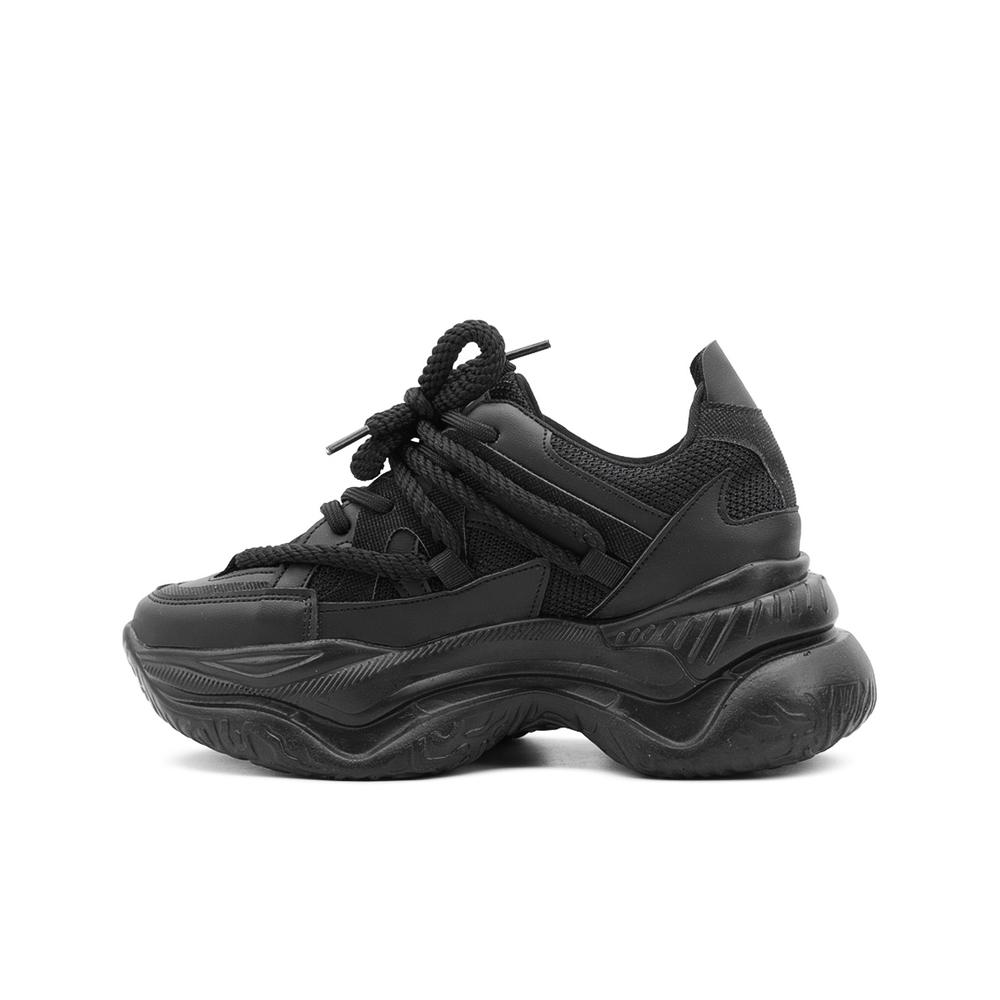 Foto 6 pulgar | Tenis Con Plataforma Para Mujer Suela Chunky Color Negro Negro