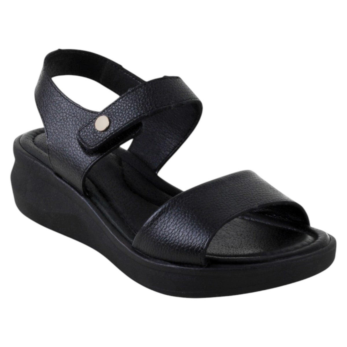 Foto 2 pulgar | Sandalias Con Plataforma Exterior Piel Color Negro Para Mujer De Rbcollection