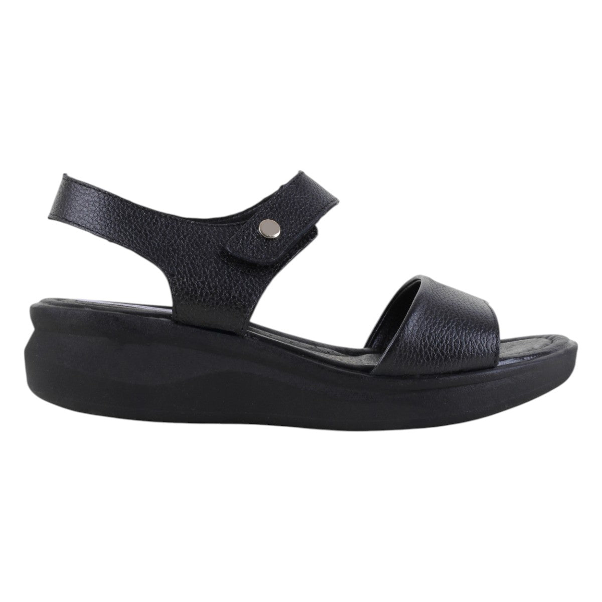 Foto 3 pulgar | Sandalias Con Plataforma Exterior Piel Color Negro Para Mujer De Rbcollection