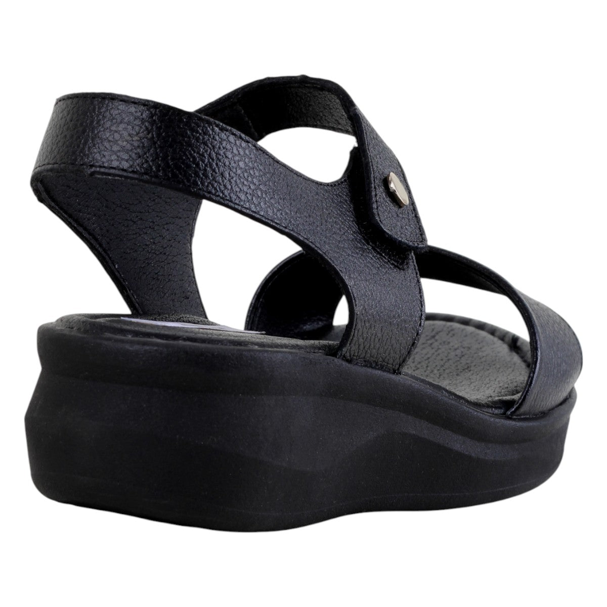 Foto 5 pulgar | Sandalias Con Plataforma Exterior Piel Color Negro Para Mujer De Rbcollection