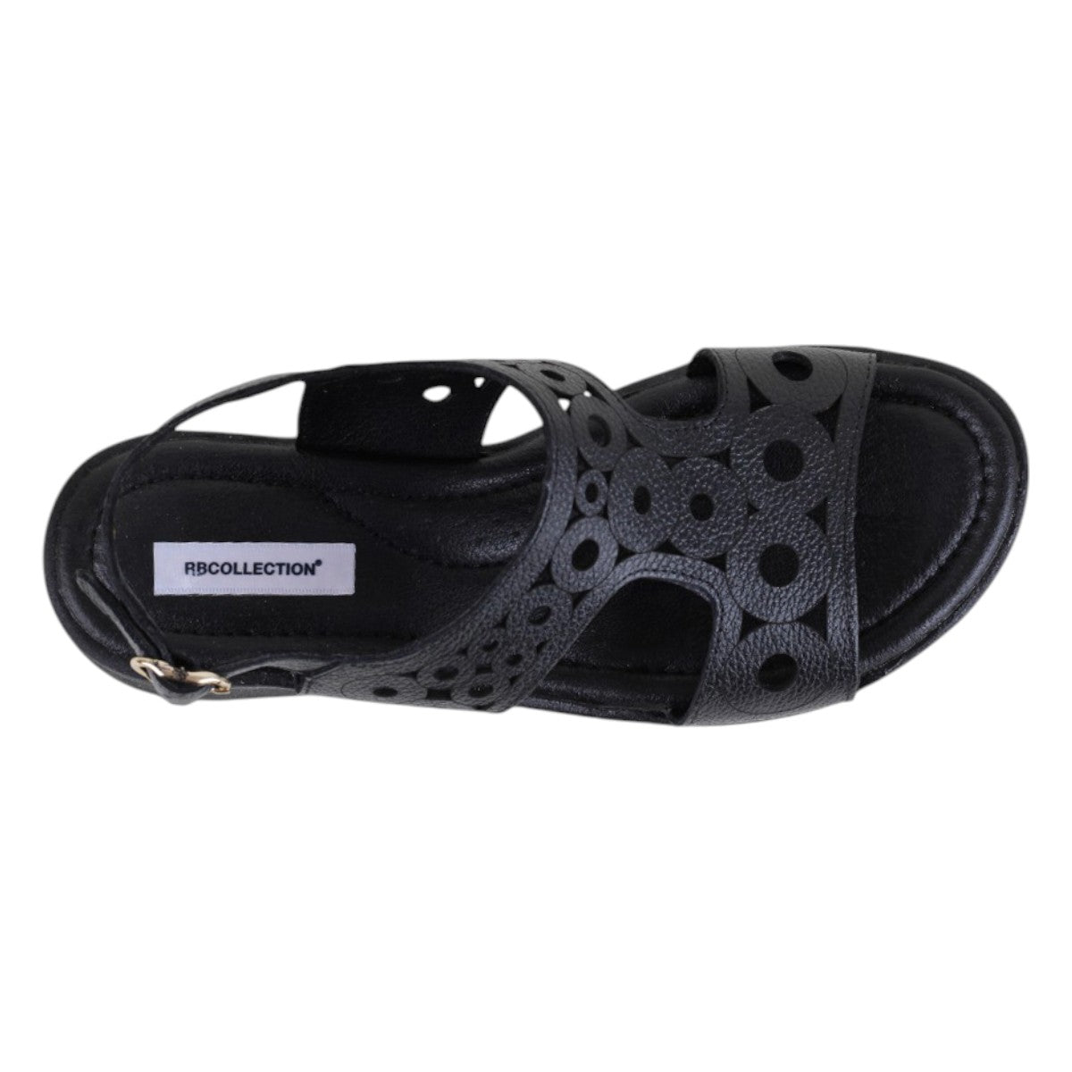 Foto 4 pulgar | Sandalias Con Plataforma Exterior Piel Color Negro Para Mujer De Rbcollection