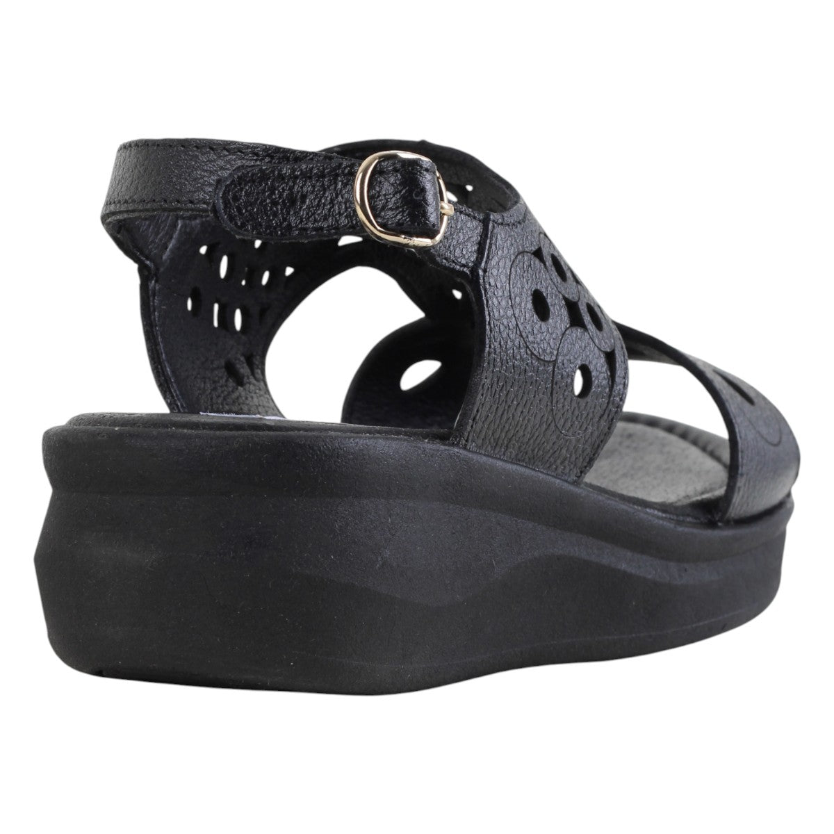 Foto 5 pulgar | Sandalias Con Plataforma Exterior Piel Color Negro Para Mujer De Rbcollection