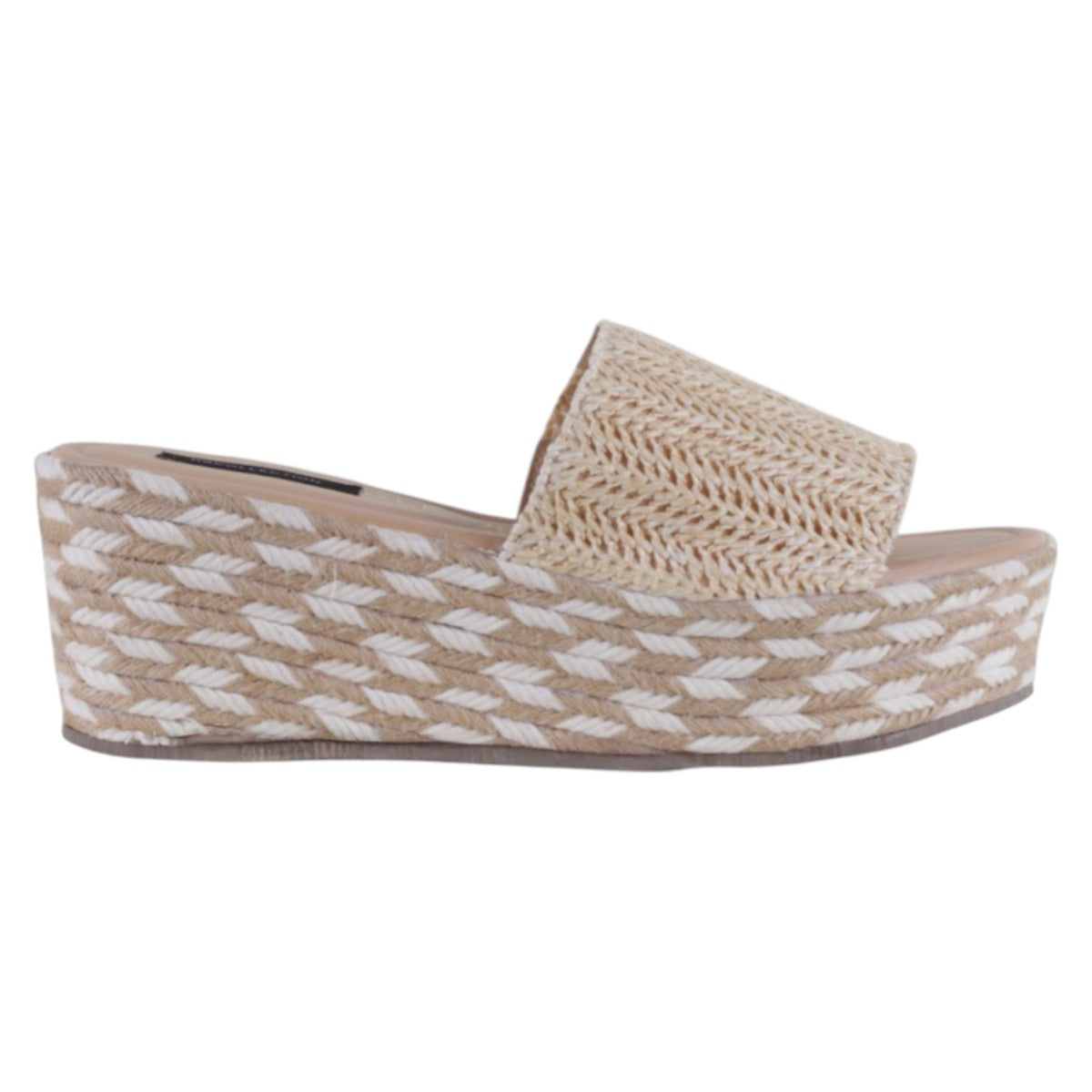 Foto 3 pulgar | Sandalias Con Plataforma Exterior Textil Color Beige Para Mujer De Rbcollection