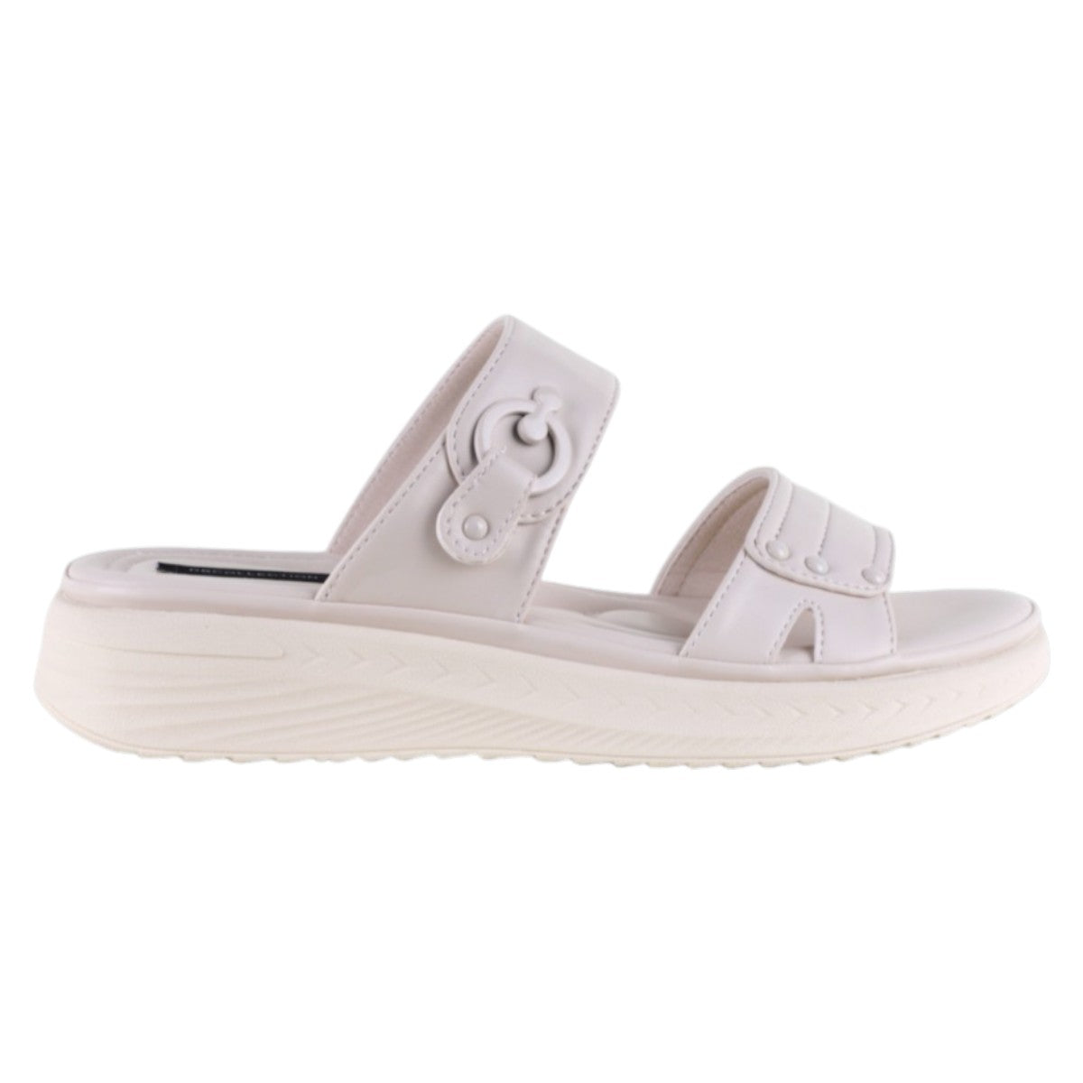 Foto 3 pulgar | Sandalias Con Plataforma Exterior Piel Vegana Color Blanco Para Mujer De Rbcollection