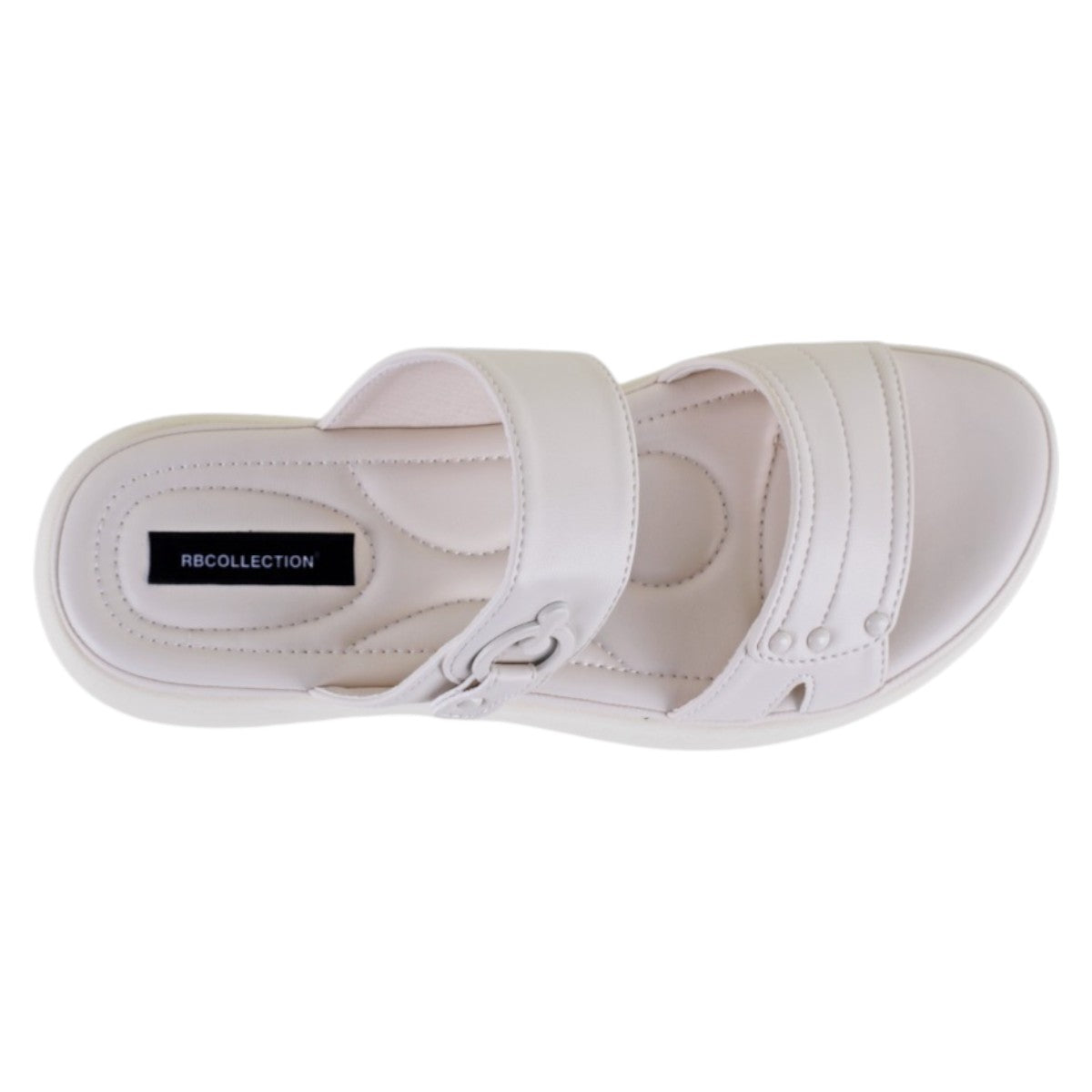 Foto 4 pulgar | Sandalias Con Plataforma Exterior Piel Vegana Color Blanco Para Mujer De Rbcollection