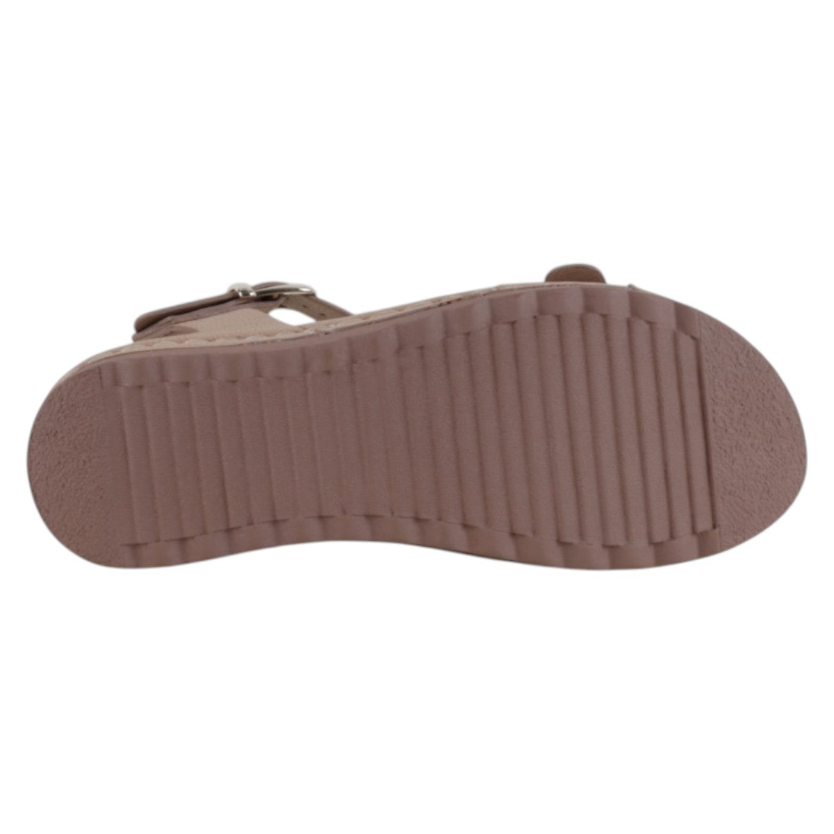 Foto 5 pulgar | Sandalias Con Plataforma Exterior Piel Vegana Color Café Para Mujer De Rbcollection