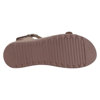 Foto 4 | Sandalias Con Plataforma Exterior Piel Vegana Color Café Para Mujer De Rbcollection