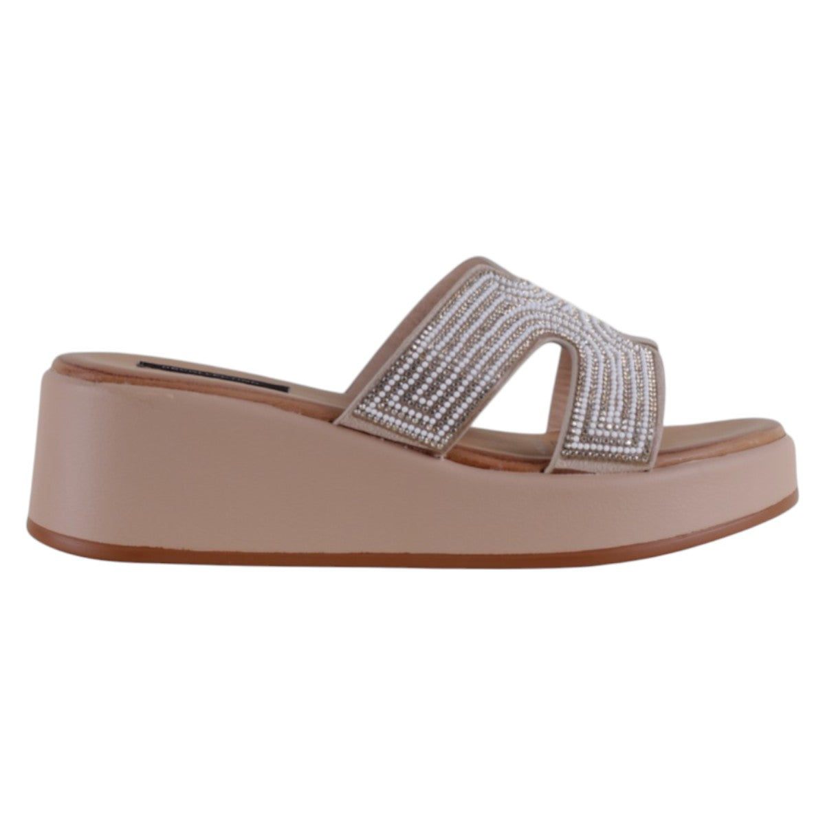 Foto 3 pulgar | Sandalias Con Plataforma Exterior Sintético Color Beige Para Mujer De Rbcollection