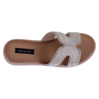 Foto 3 | Sandalias Con Plataforma Exterior Sintético Color Beige Para Mujer De Rbcollection