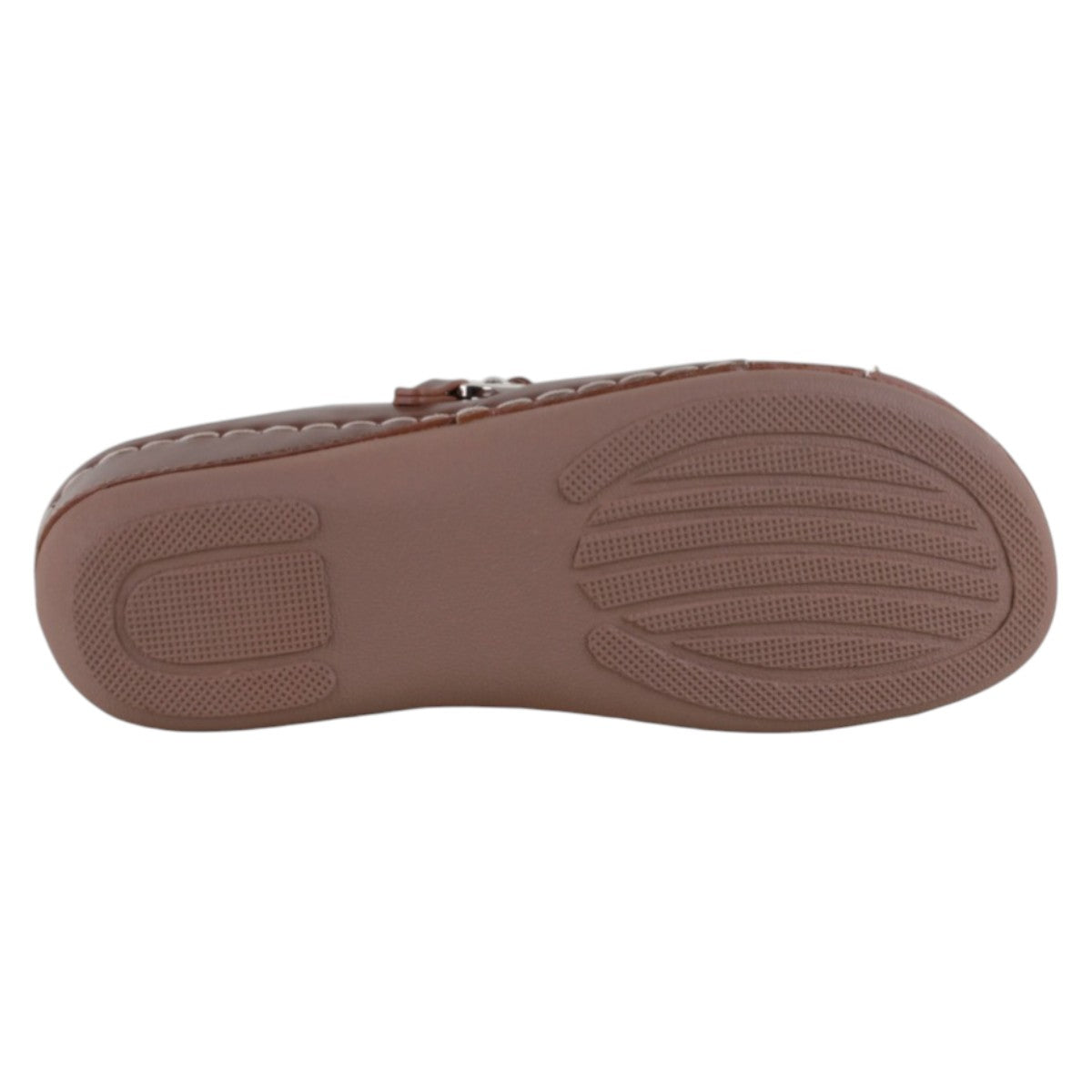 Foto 5 pulgar | Sandalias Con Plataforma Exterior Piel Vegana Color Café Para Mujer De Rbcollection
