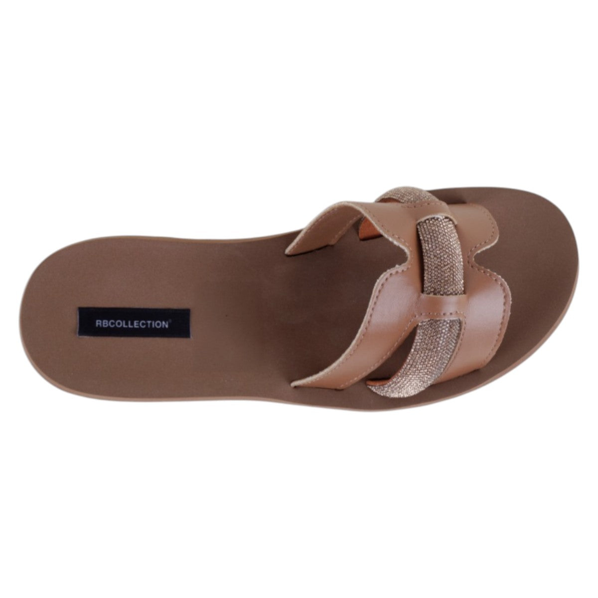 Foto 4 pulgar | Sandalias Con Plataforma Exterior Piel Vegana Color Café Para Mujer De Rbcollection