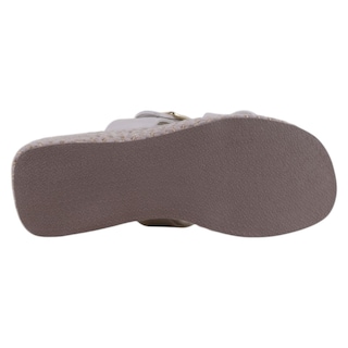 Foto 4 | Sandalias Con Plataforma Exterior Piel Vegana Color Blanco Para Mujer De Rbcollection