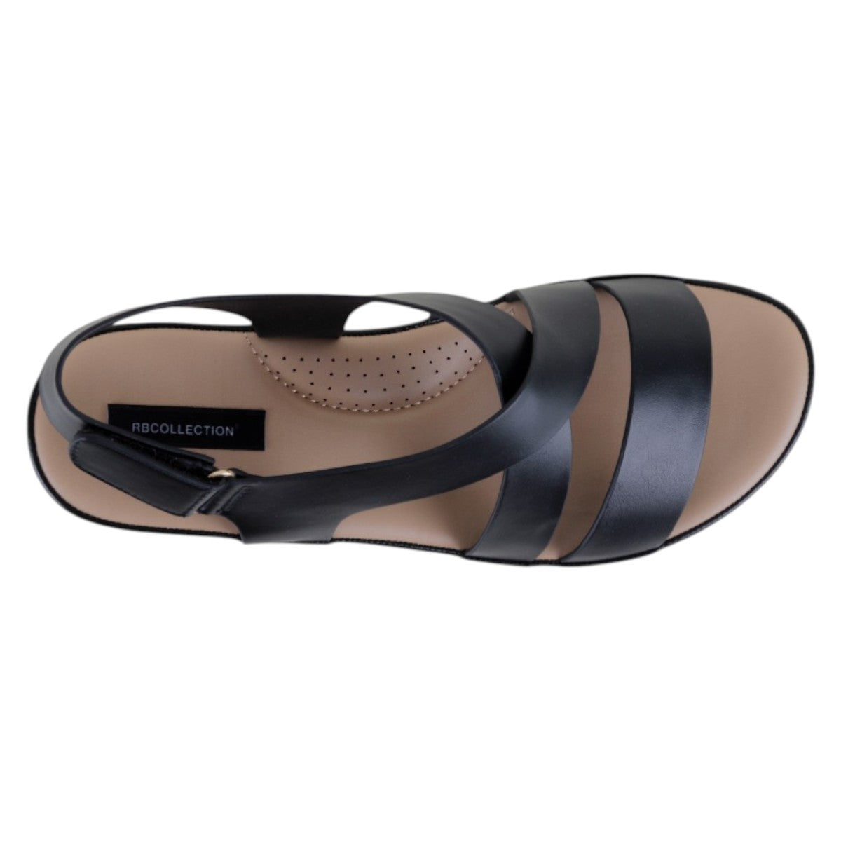 Foto 4 pulgar | Sandalias Con Plataforma Exterior Piel Vegana Color Negro Para Mujer De Rbcollection
