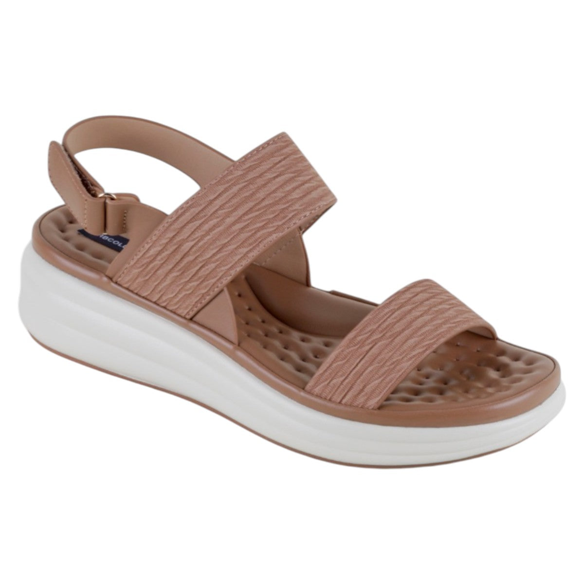 Foto 2 pulgar | Sandalias Con Plataforma Exterior Piel Vegana Color Café Para Mujer De Rbcollection