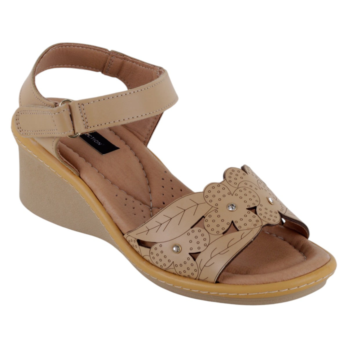 Sandalias Con Plataforma Exterior Piel Vegana Color Café Para Mujer De Rbcollection