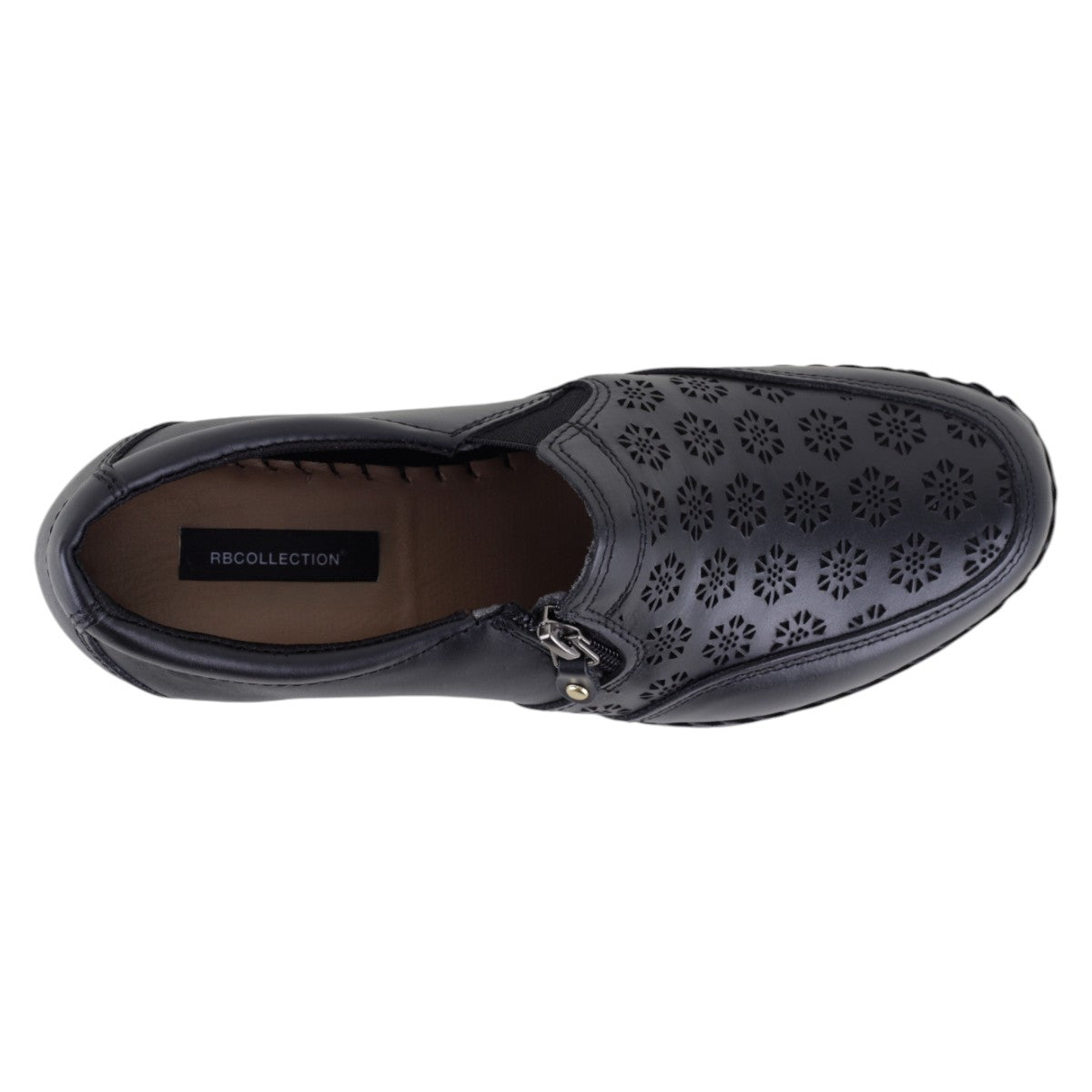 Foto 4 pulgar | Tacón Puente Exterior Piel Color Negro Para Mujer De Rbcollection