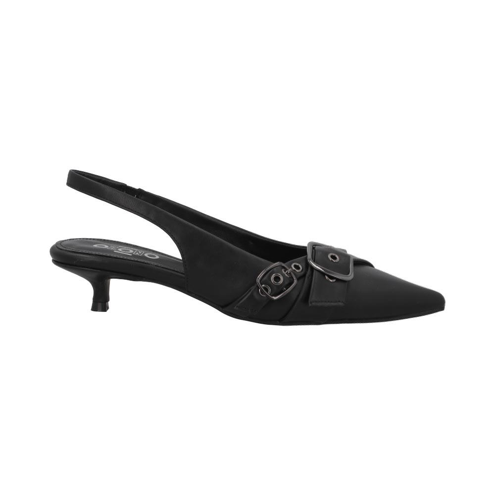Zapatillas Mujer Capa De Ozono Dama Clásicas Tacón Negro
