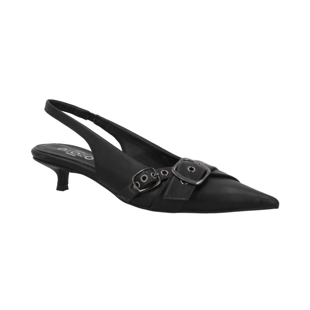 Foto 3 pulgar | Zapatillas Mujer Capa De Ozono Dama Clásicas Tacón Negro