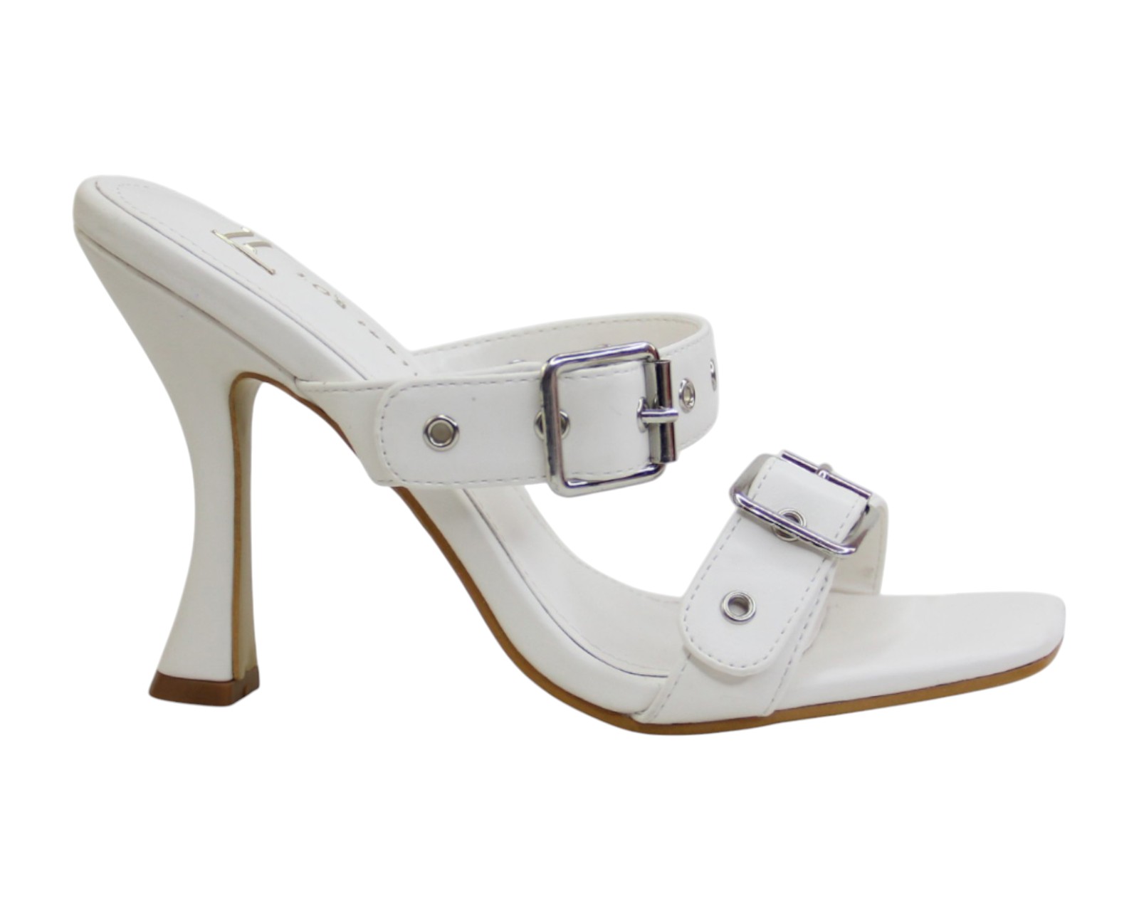 Foto 3 pulgar | Sandalia Tacón Para Mujer Lob Footwear Pu Blanco 92005026