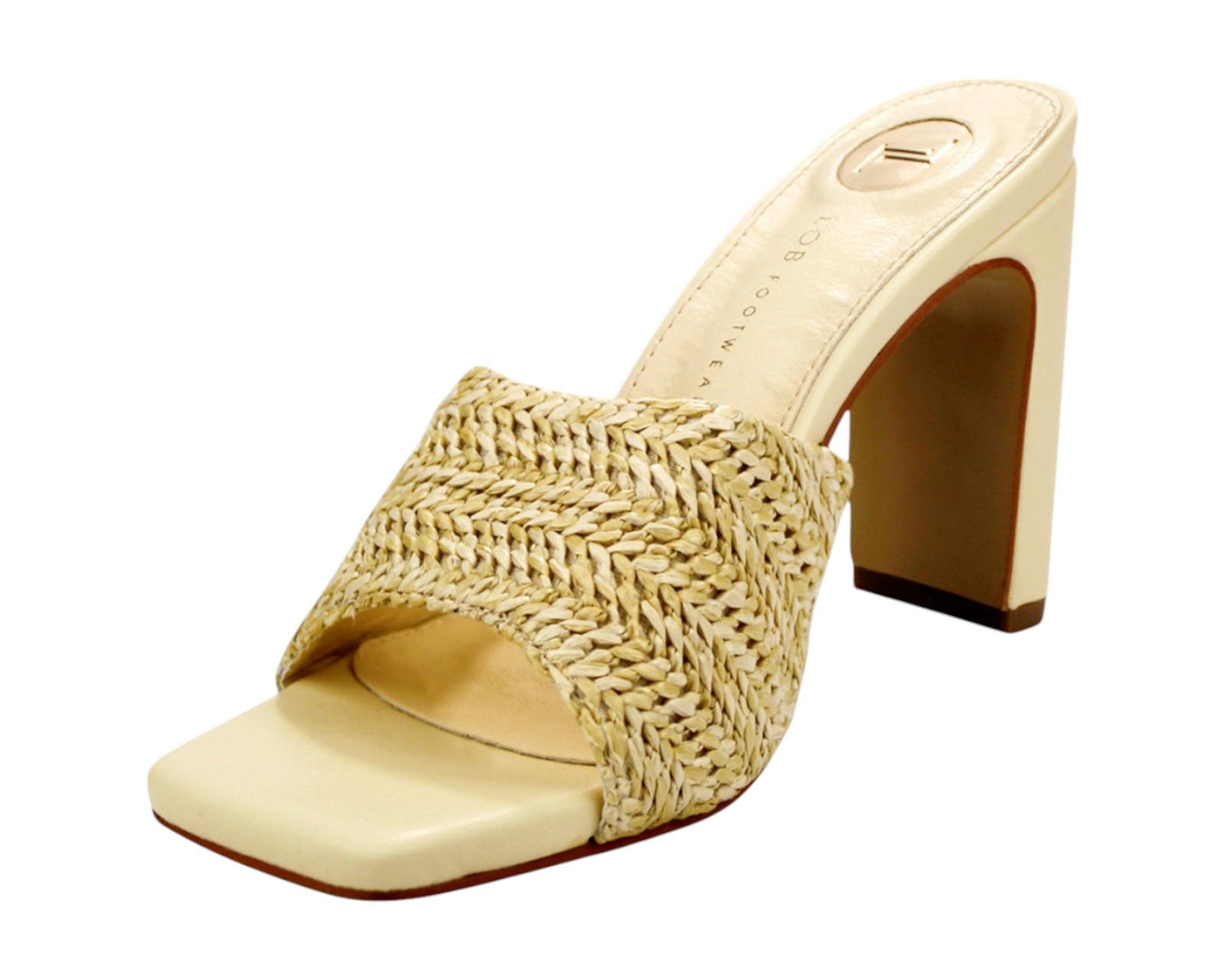 Foto 7 pulgar | Sandalia Tacón Para Mujer Lob Footwear Rafia Beige 90605050