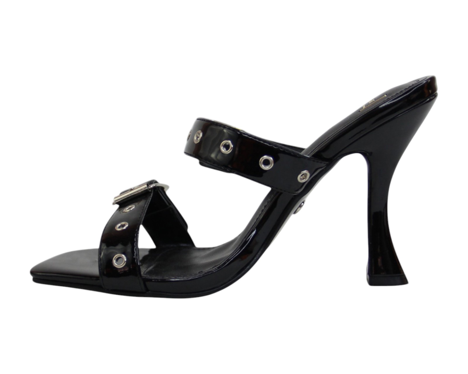 Foto 6 pulgar | Sandalia Tacón Para Mujer Lob Footwear Pu Patent Negro 92005027