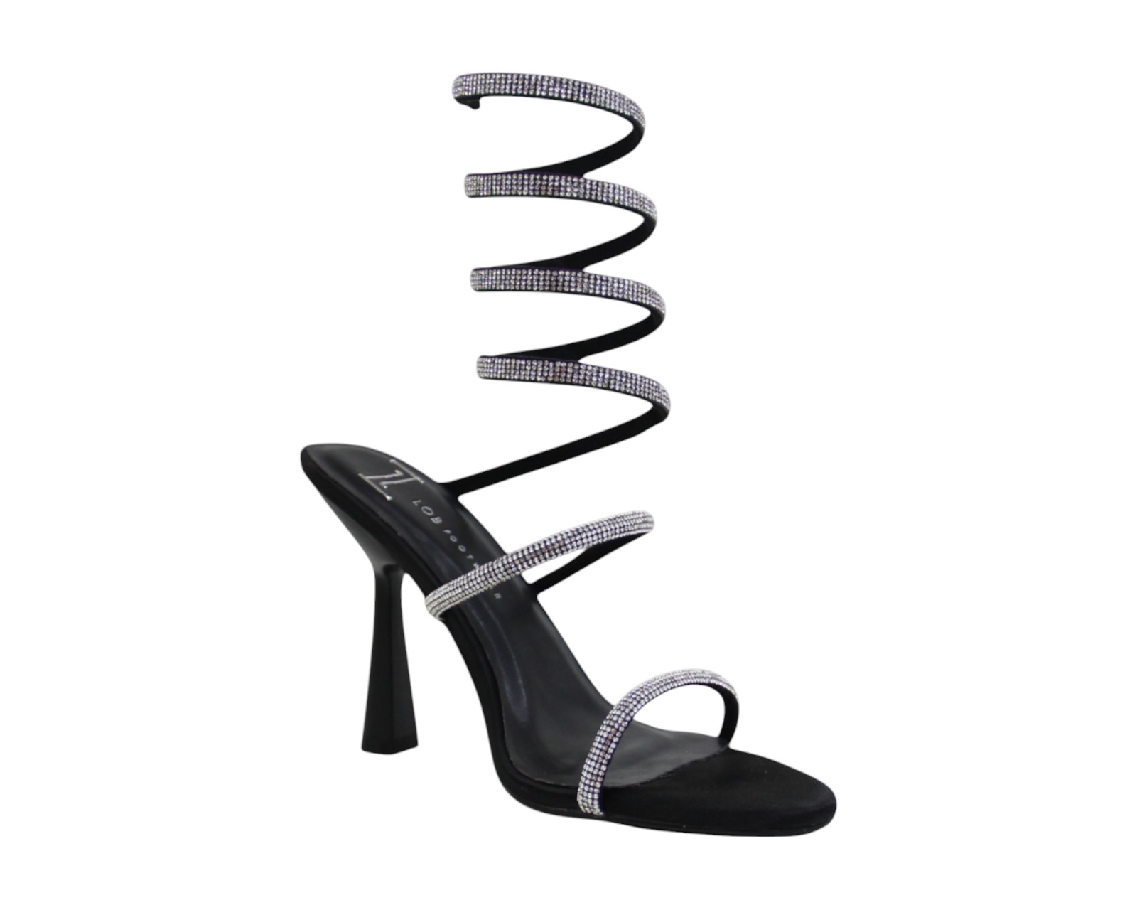 Foto 2 pulgar | Sandalia Tacón Para Mujer Lob Footwear Pu Negro 92505002