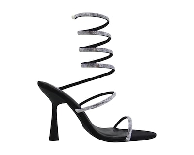Foto 2 | Sandalia Tacón Para Mujer Lob Footwear Pu Negro 92505002