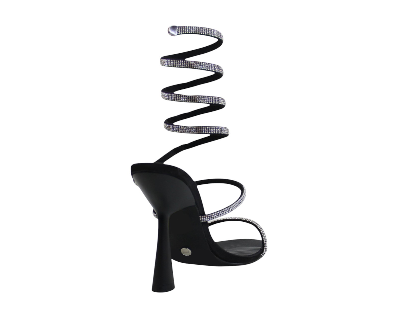 Foto 4 pulgar | Sandalia Tacón Para Mujer Lob Footwear Pu Negro 92505002