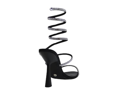 Foto 3 | Sandalia Tacón Para Mujer Lob Footwear Pu Negro 92505002
