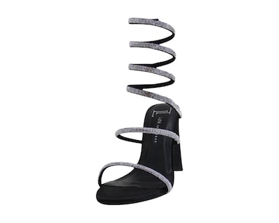 Foto 6 | Sandalia Tacón Para Mujer Lob Footwear Pu Negro 92505002