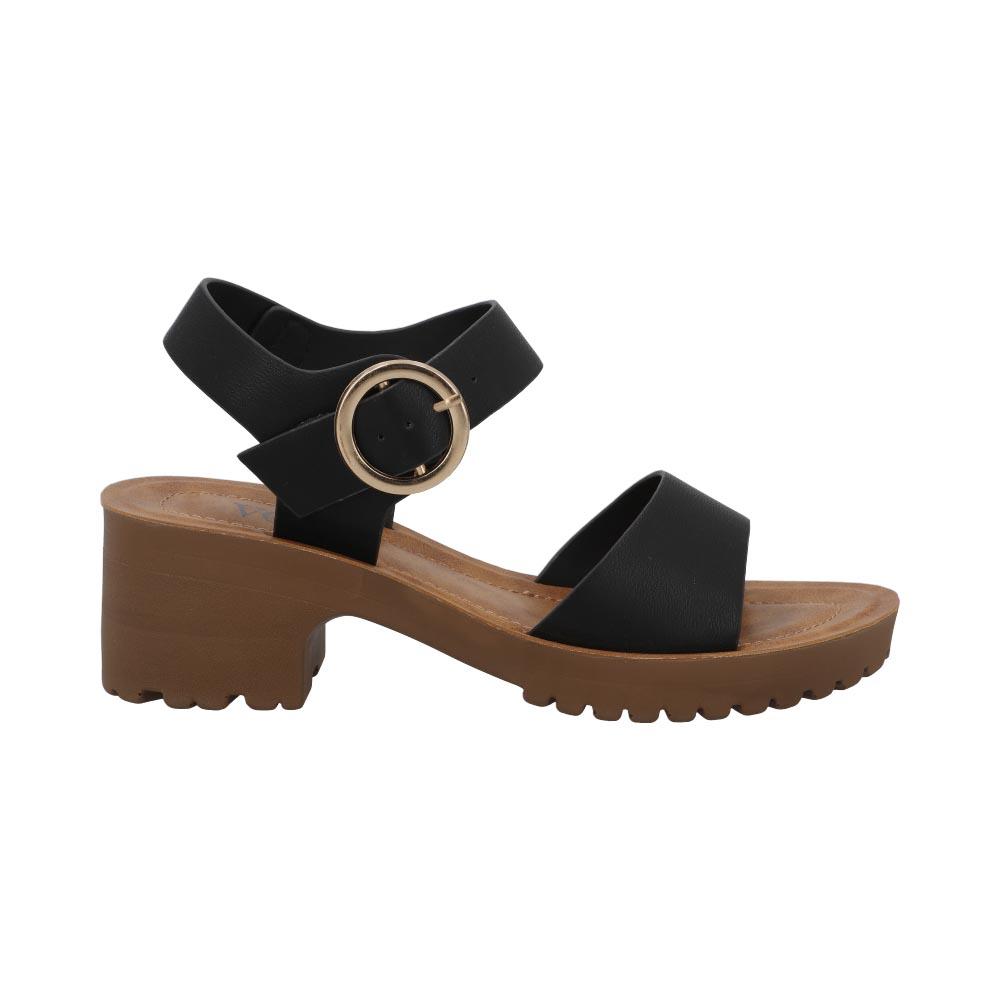 Foto 2 pulgar | Zapatilla Mujer Vosse Tacon Comodas Abiertas Calor Negro