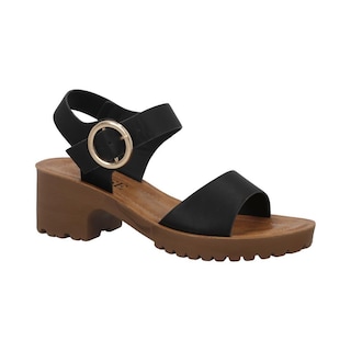 Foto 2 | Zapatilla Mujer Vosse Tacon Comodas Abiertas Calor Negro