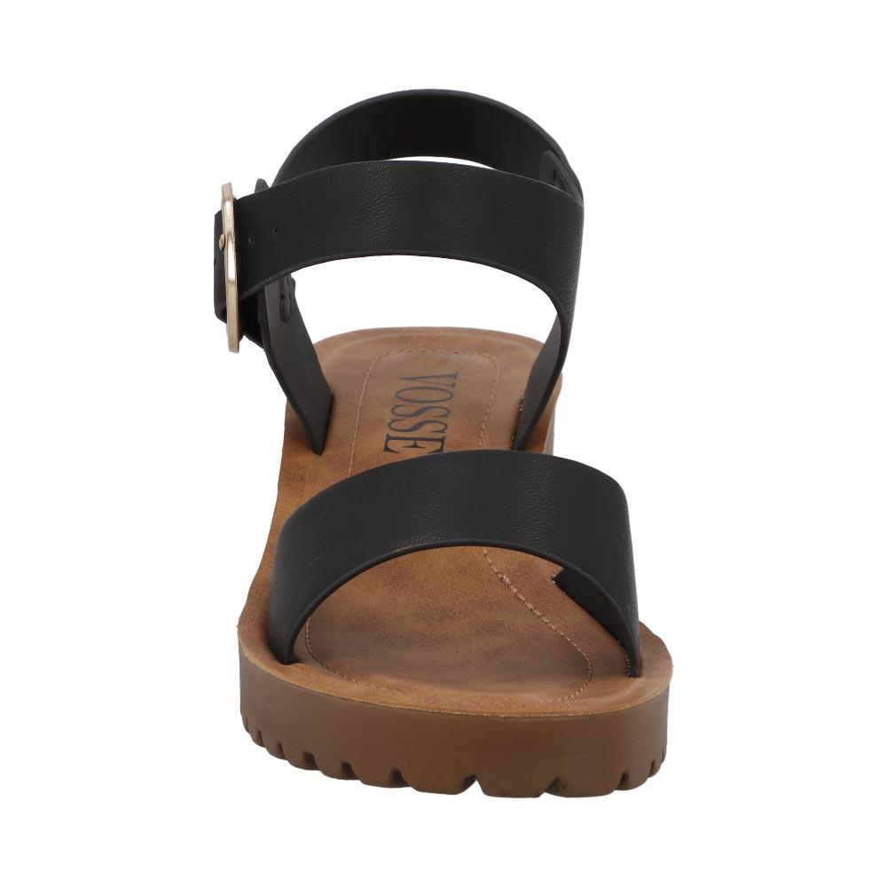 Foto 5 pulgar | Zapatilla Mujer Vosse Tacon Comodas Abiertas Calor Negro