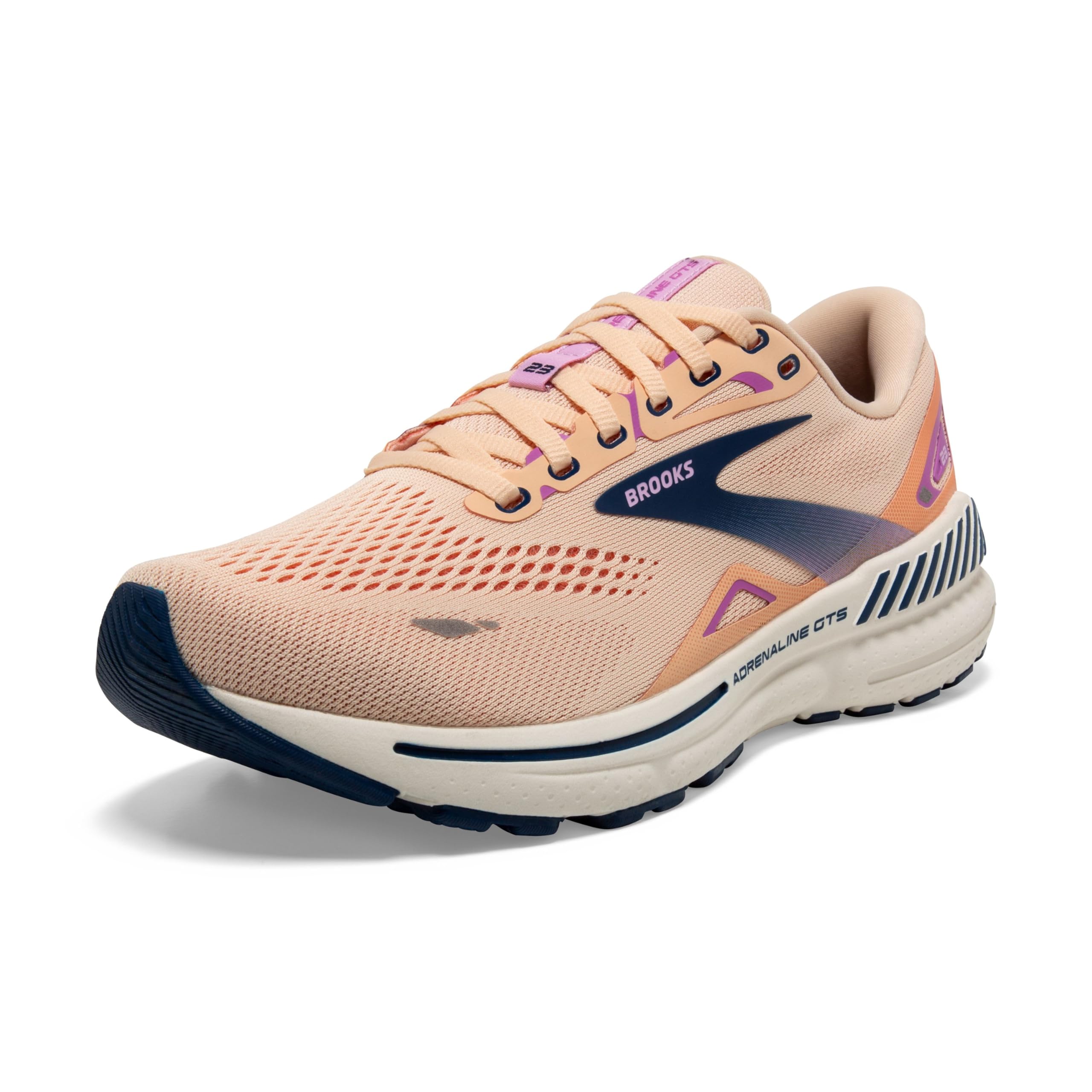 Foto 2 pulgar | Zapatillas Para Correr Brooks Adrenaline Gts 23 Para Mujer, Color Azul Albaricoque 8.5 - Venta Internacional.