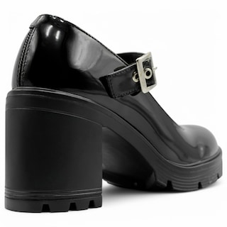 Foto 4 | Zapatillas Exterior Charol Color Negro Para Mujer De Rbcollection