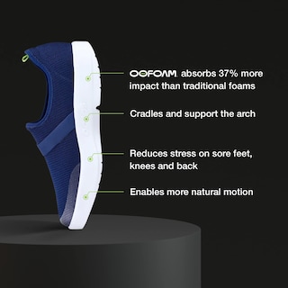 Foto 2 | Zapato Oofos Azul Marino para - Venta Internacional