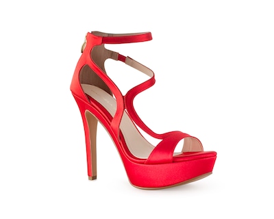 Foto 1 | Sandalia Color Rojo Satin Material Sintético