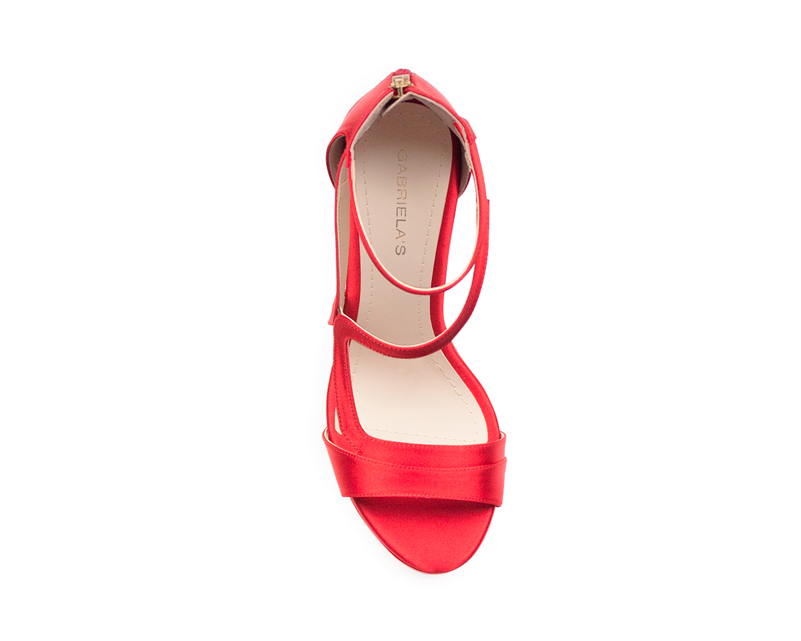 Foto 4 pulgar | Sandalia Color Rojo Satin Material Sintético
