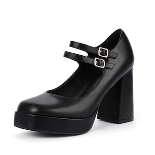 Foto 1 | Zapatos Idifu Mary Janes Platform Chunky Tacones Altos Para Mujer - Venta Internacional.