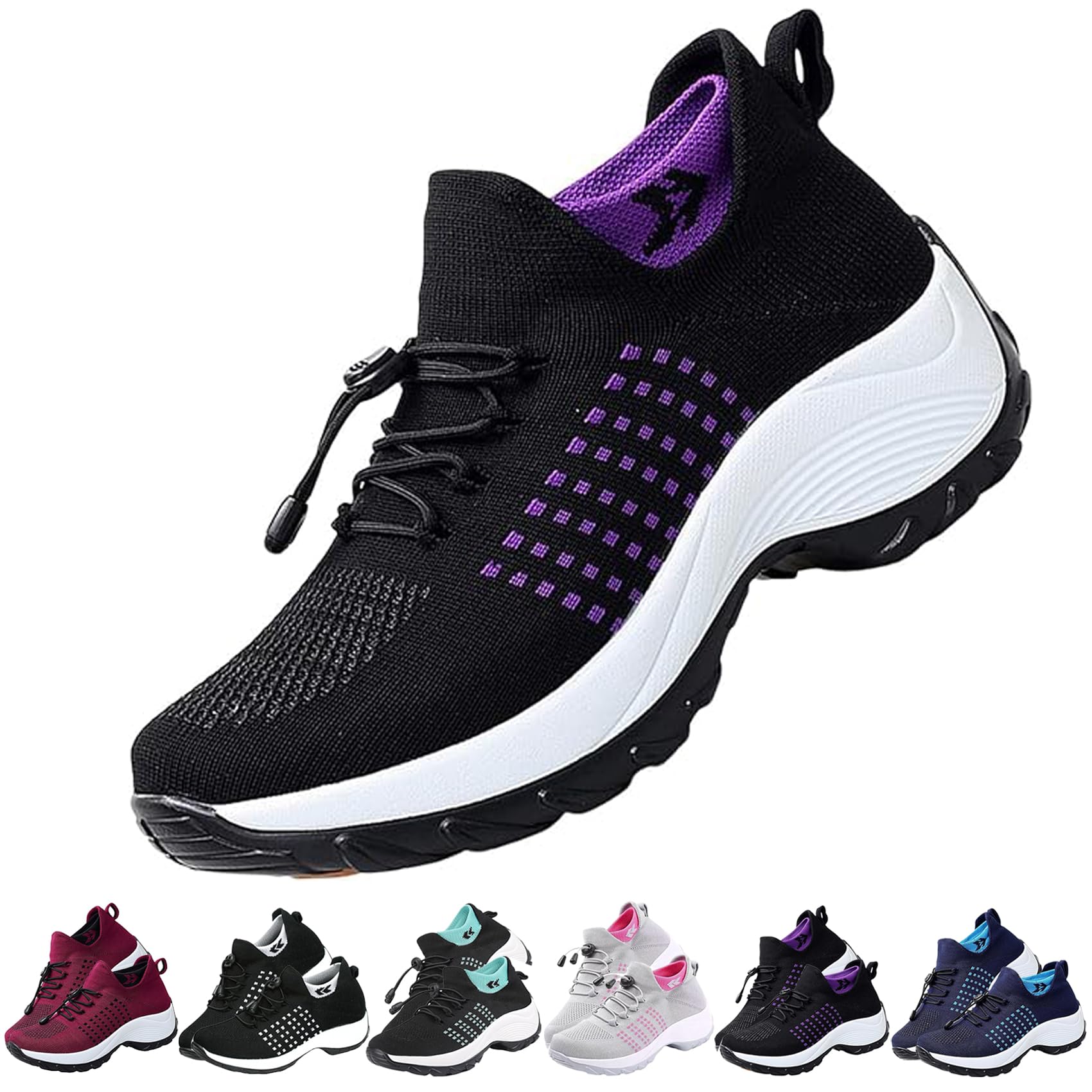 Foto 2 pulgar | Zapatos Comfort Wear Orthowear Para Mujer, Color Morado, Talla 7.5 - Venta Internacional.