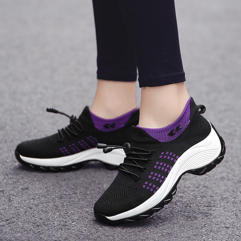 Foto 5 pulgar | Zapatos Comfort Wear Orthowear Para Mujer, Color Morado, Talla 7.5 - Venta Internacional.