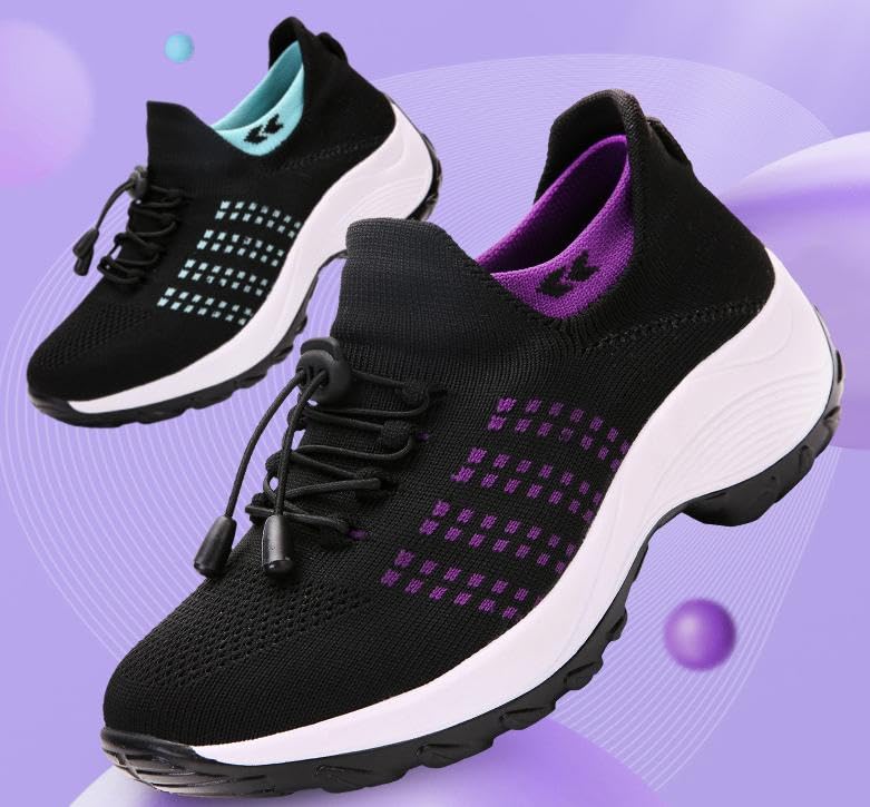 Foto 7 pulgar | Zapatos Comfort Wear Orthowear Para Mujer, Color Morado, Talla 7.5 - Venta Internacional.