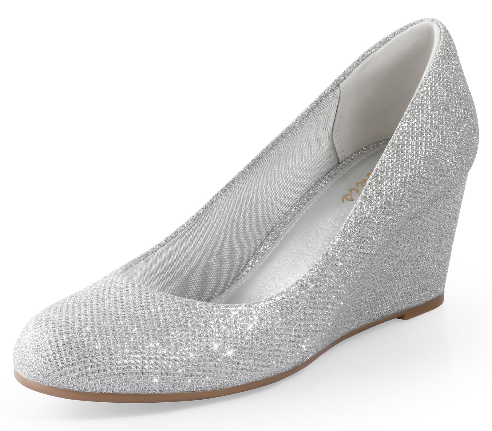 Foto 2 pulgar | Cuñas Ankis Silver Cómodas Para Mujer Con Tacón De 6,35 Cm - Venta Internacional.