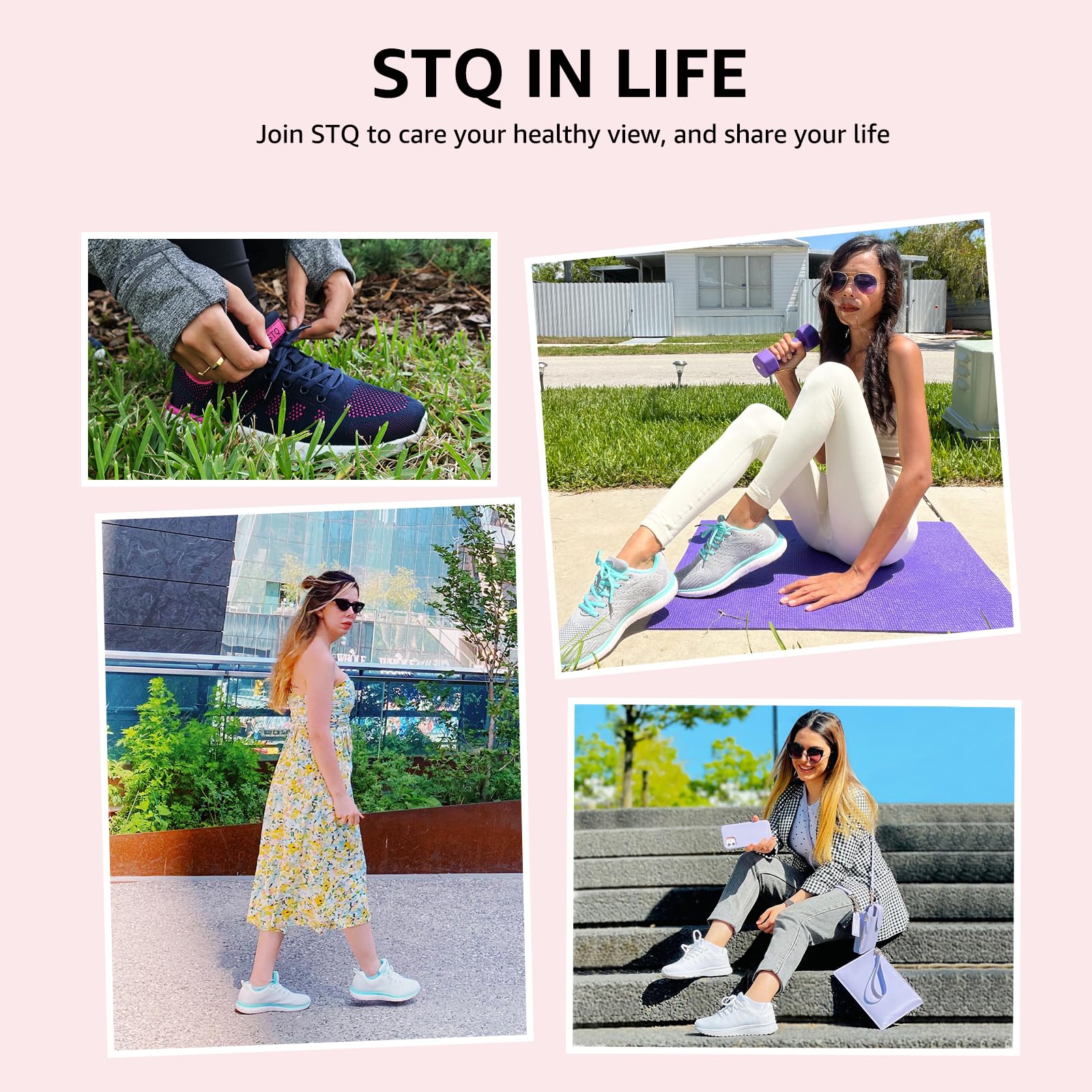Foto 3 pulgar | Zapatos Para Caminar Stq Ultraligeros Y Transpirables Para Mujer - Venta Internacional.