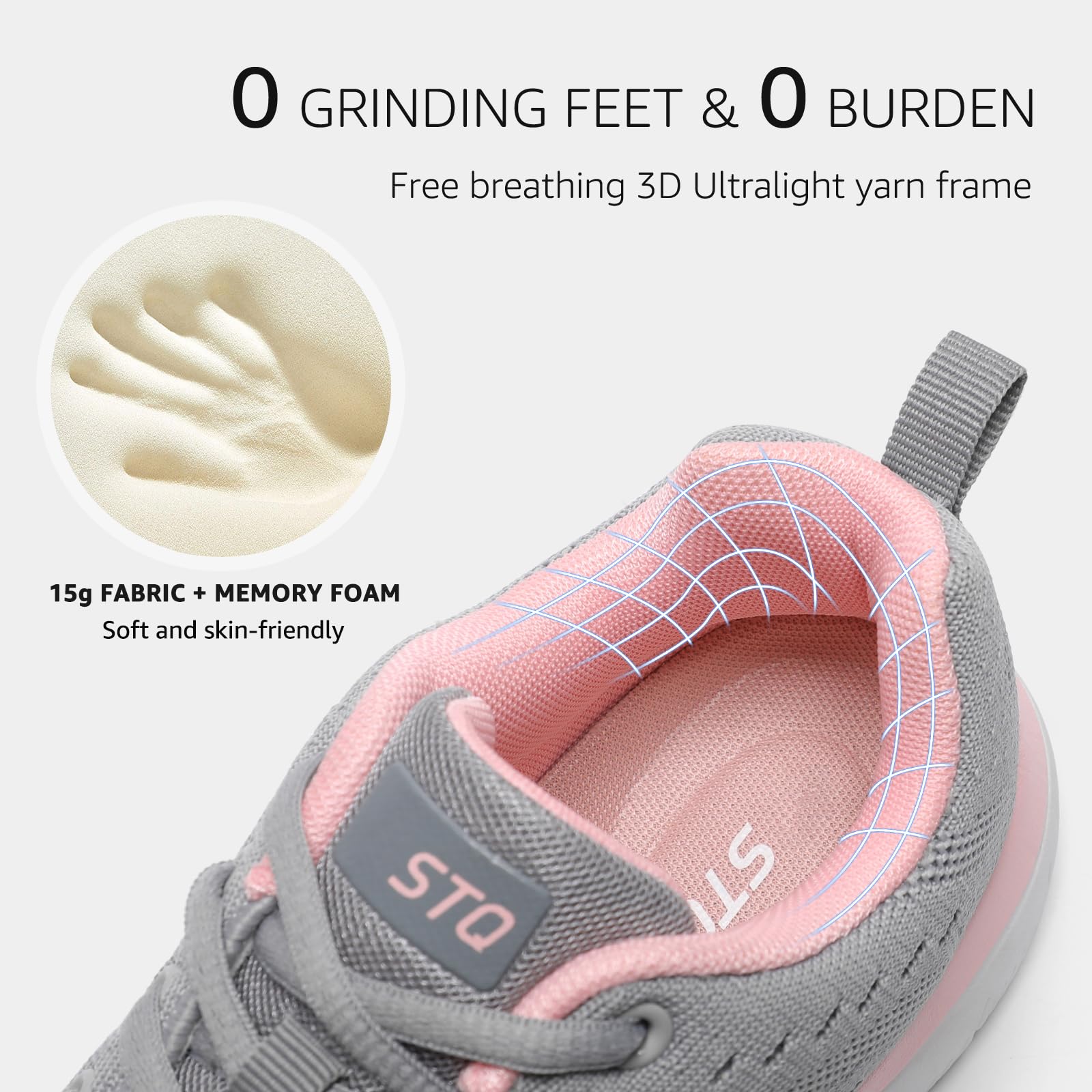 Foto 6 pulgar | Zapatos Para Caminar Stq Ultraligeros Y Transpirables Para Mujer - Venta Internacional.