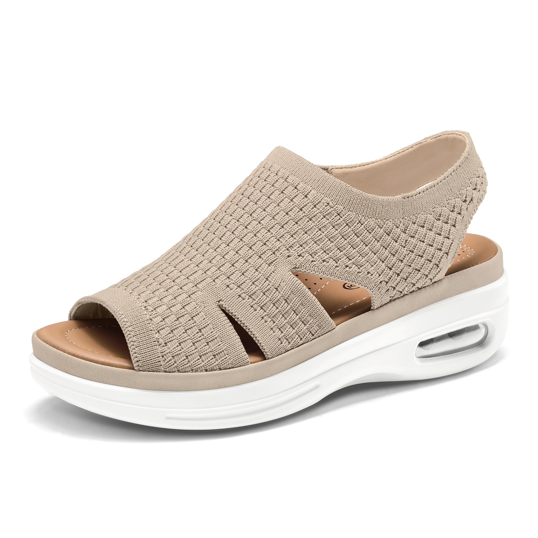 Foto 2 pulgar | Sandalias De Senderismo Mysoft Para Mujer, Sin Cordones, Con Plataforma Con Cojín Inflable - Venta Internacional.